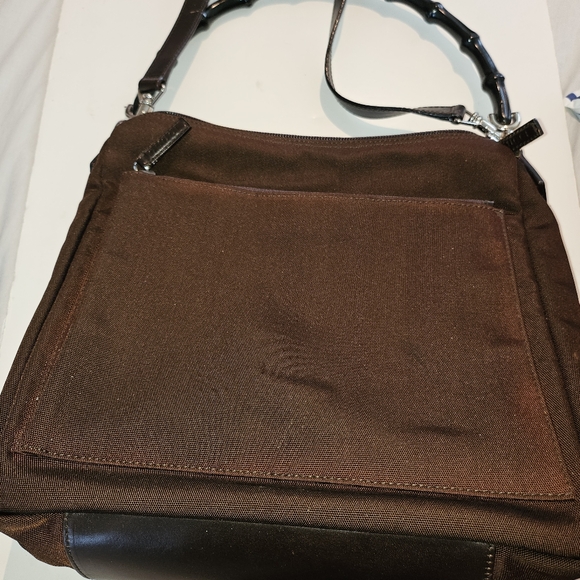 Gucci nylon bamboo satchel EUC - Picture 4 of 9